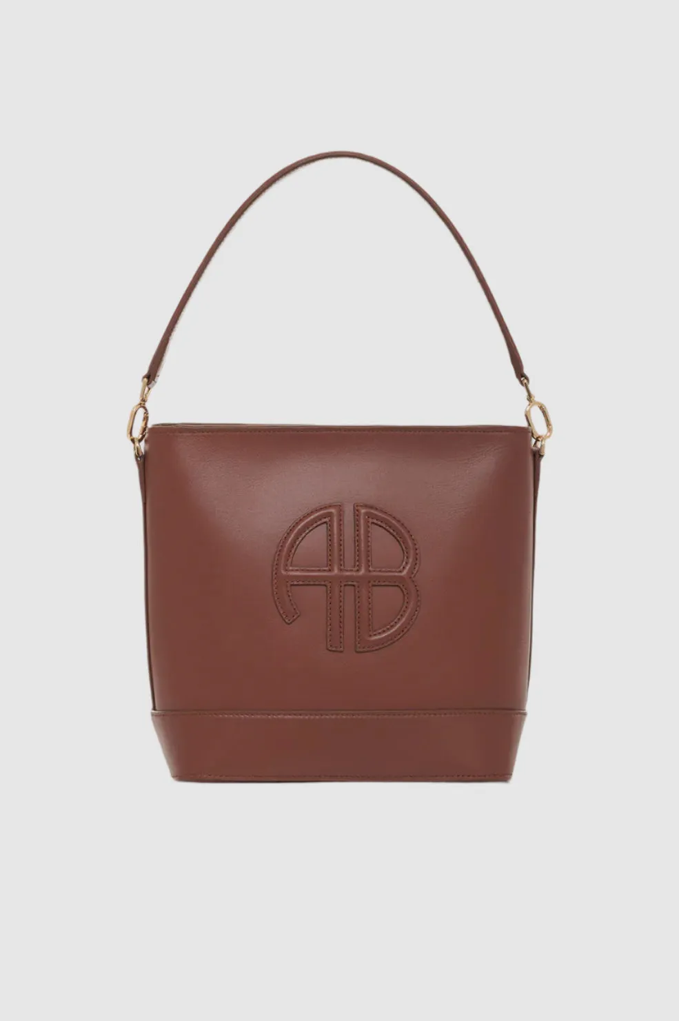 Anine Bing Lili Bucket Bag in Cognac
