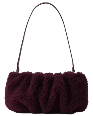 Bean Shearling Convertible Bag Plum
