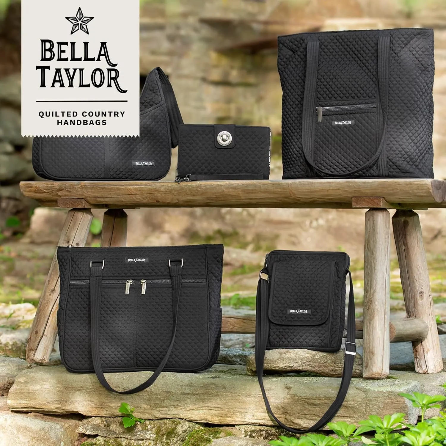 Bella Taylor Mini Crossbody Purse with Built In Wallet