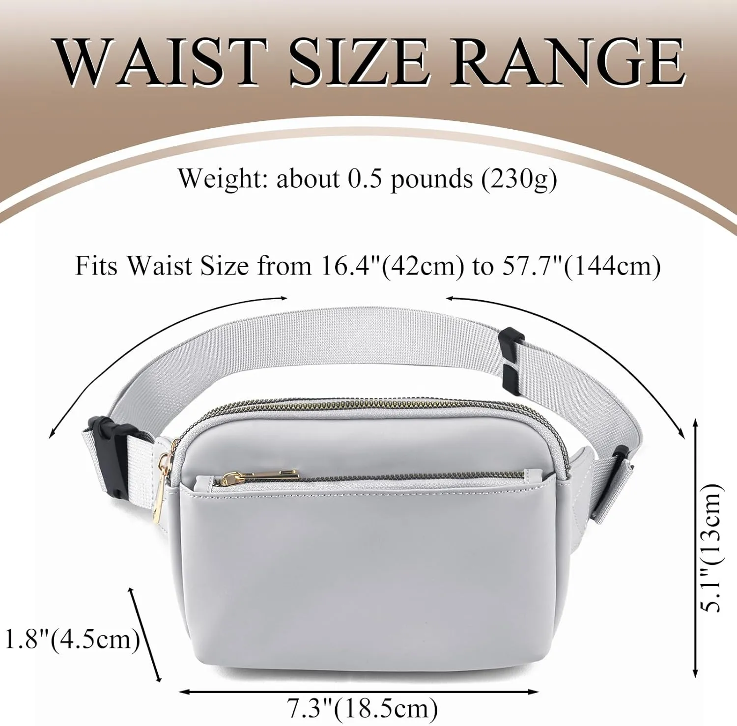 Belt Bag for Women Crossbody Trendy Fanny Pack Ladies Small Waist Bum Pack Chest Purse with Adjustable Strap