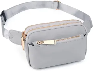 Belt Bag for Women Crossbody Trendy Fanny Pack Ladies Small Waist Bum Pack Chest Purse with Adjustable Strap