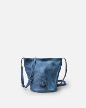 Biba -  Metallic Cross Body Bucket Bag