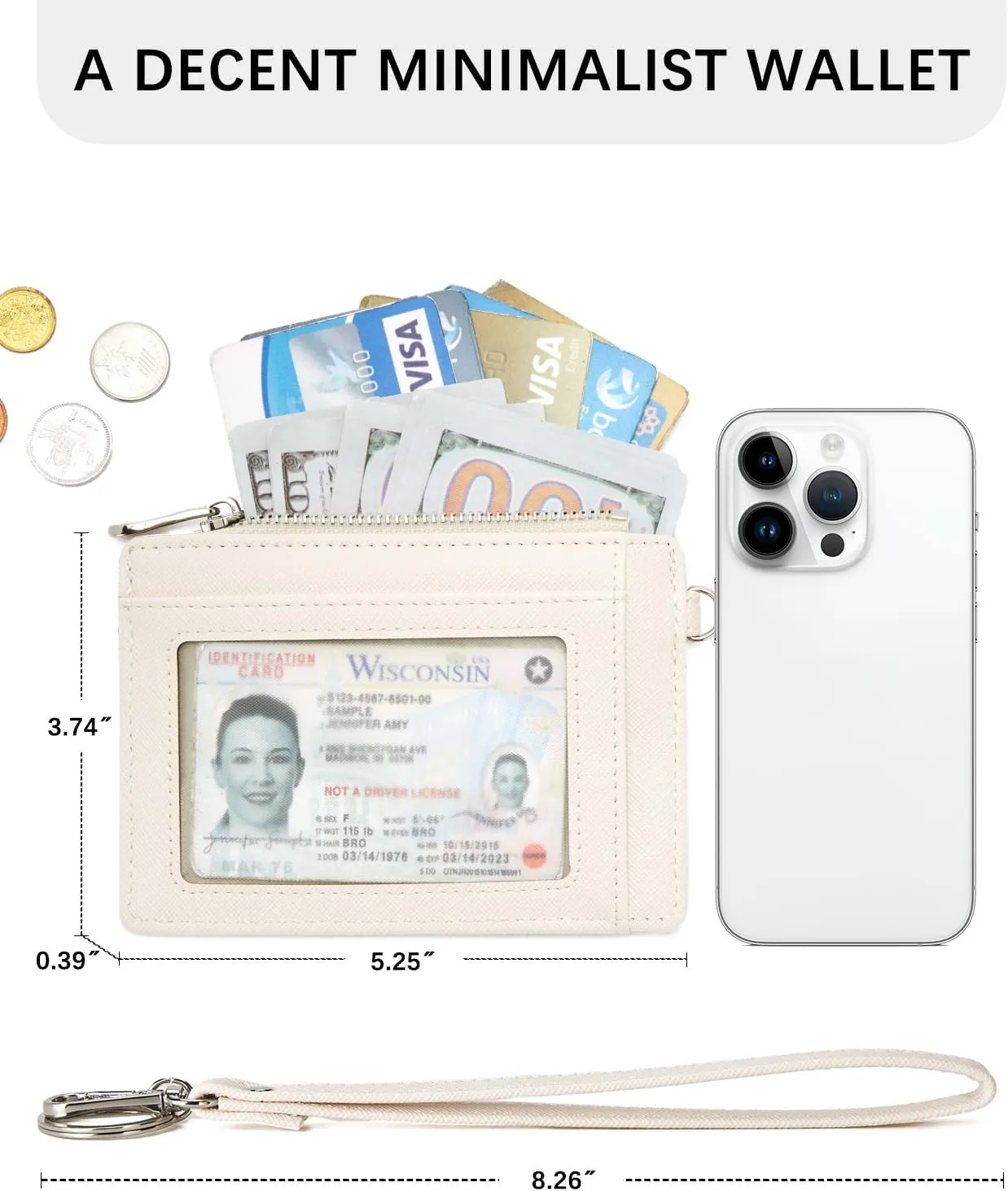 BOSTANTEN Small Wallet For Women RFID Leather Credit Card Holder Slim Wristlet Keychain Wallet With Zipper Pocket