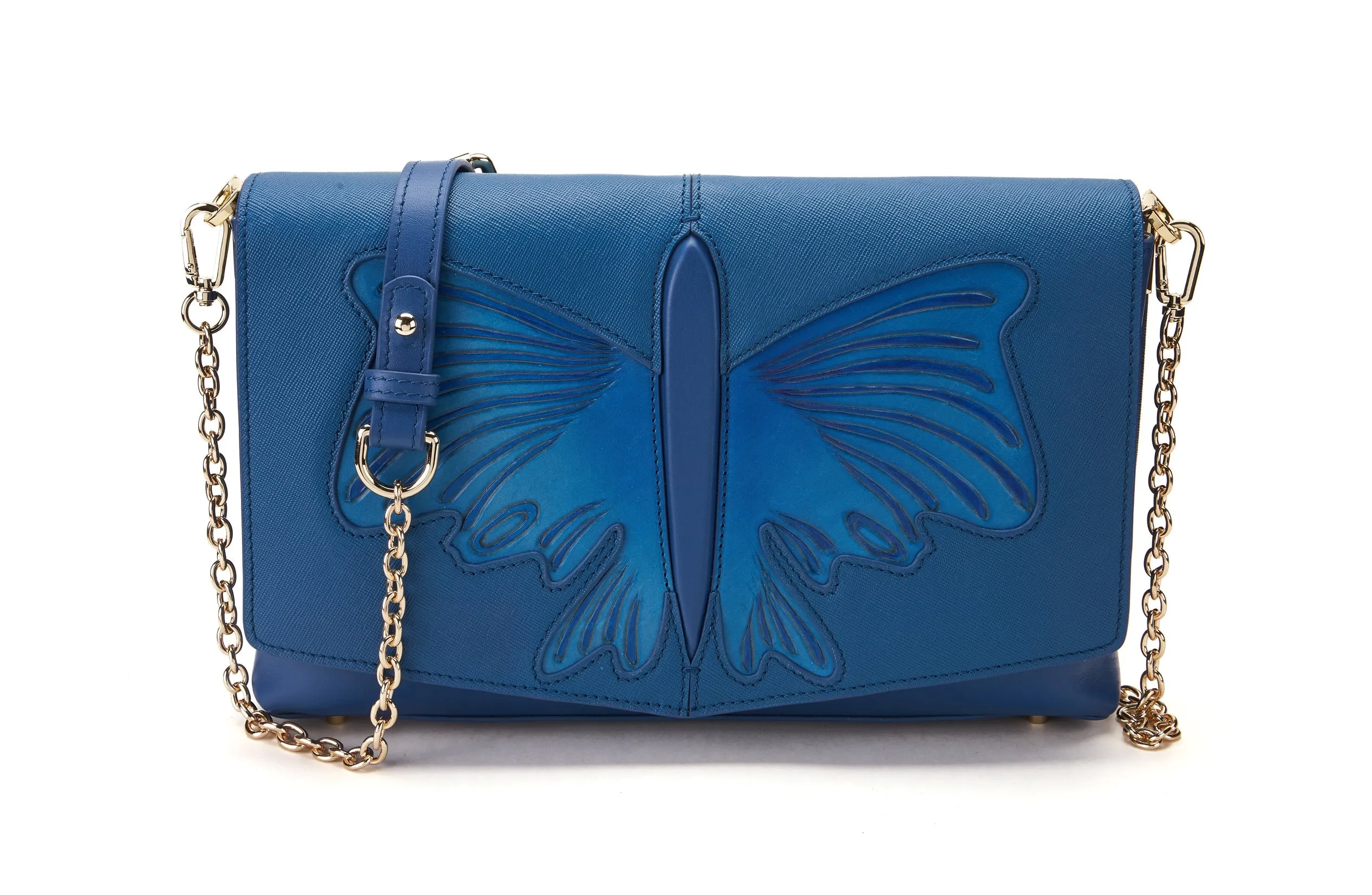 Butterfly Blue Crossbody
