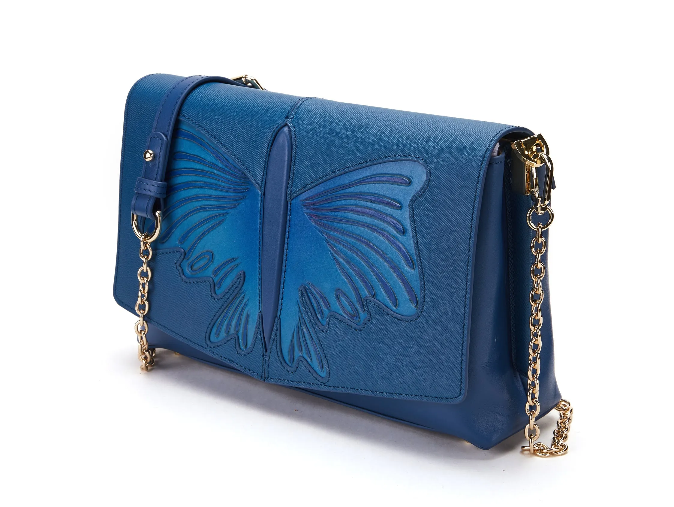 Butterfly Blue Crossbody