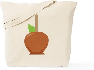 CafePress Caramel Candy Apple Tote Bag Reusable Natural Beige Canvas Shopping Bag