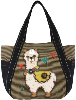 Chala Llama Carryall Zip Tote
