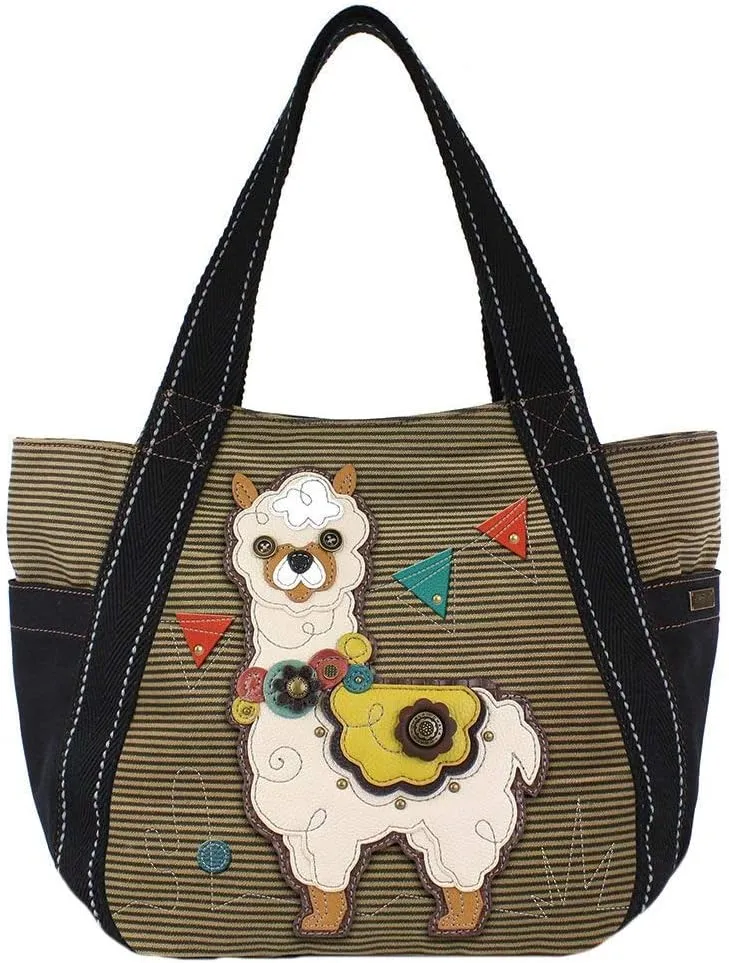 Chala Llama Carryall Zip Tote