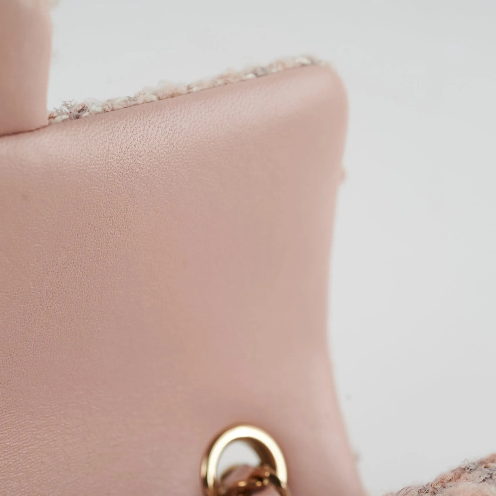 Chanel Tweed Mini Rectangular Light Pink Microchip 2024