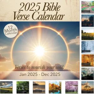 Christian Wall Calendar 2025 | Monthly Bible Verse Wall Calendar, Reflective Scripture Verses to Nourish Your Soul and Invigorate Your Faith, All Bible Quotes are From the NIV Bible