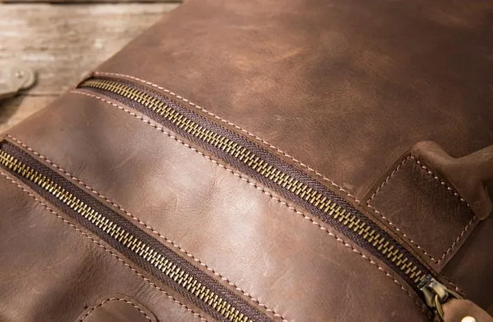 Coffee Leather Mens Cool Sling Bag Sling Shoulder Bags Sling Backpacks for men