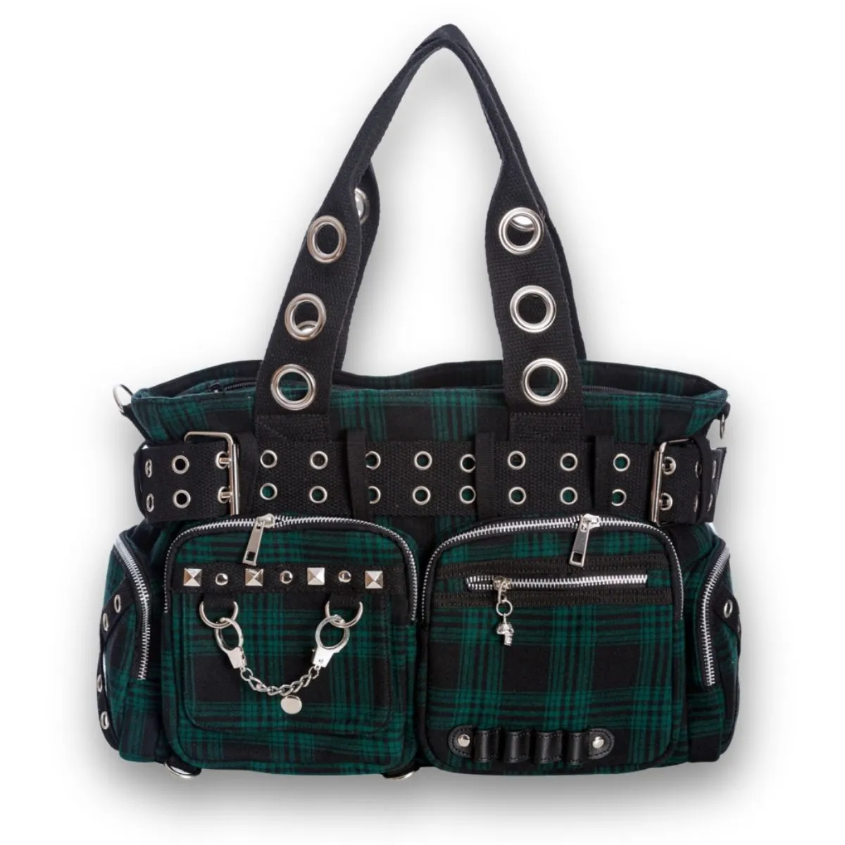 Convertible Belt Shoulder Bags with Grommets