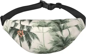 Fanny Pack for Women Mem Fashion Waist Packs Crossbody Tropical Palm Trees Belt Bag with Adjustable Strap Waist Bag