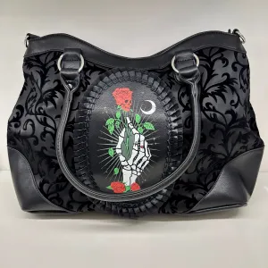 Floral Rose Convertible Tote Bag