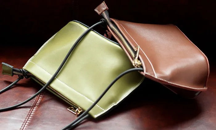 Green Womens Crossbody Leather Bags Cute Small Leather Crossbody Bags for Women