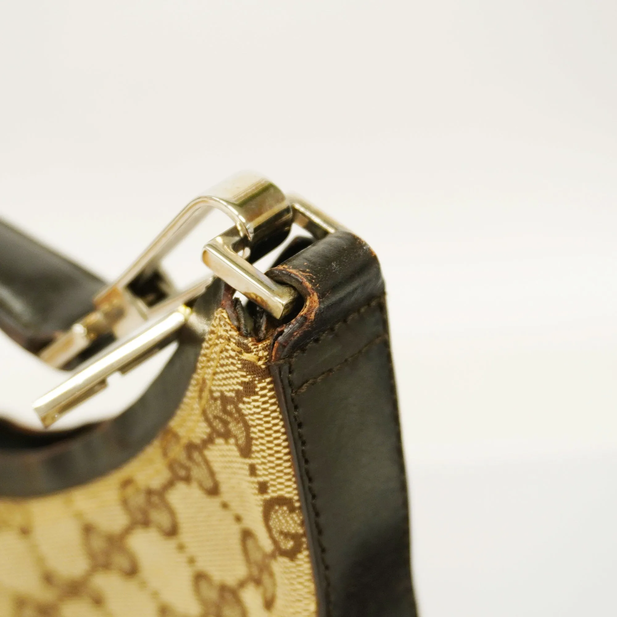 GUCCI  GG Canvas Handbag 000 0602 Women's Handbag Beige,Brown