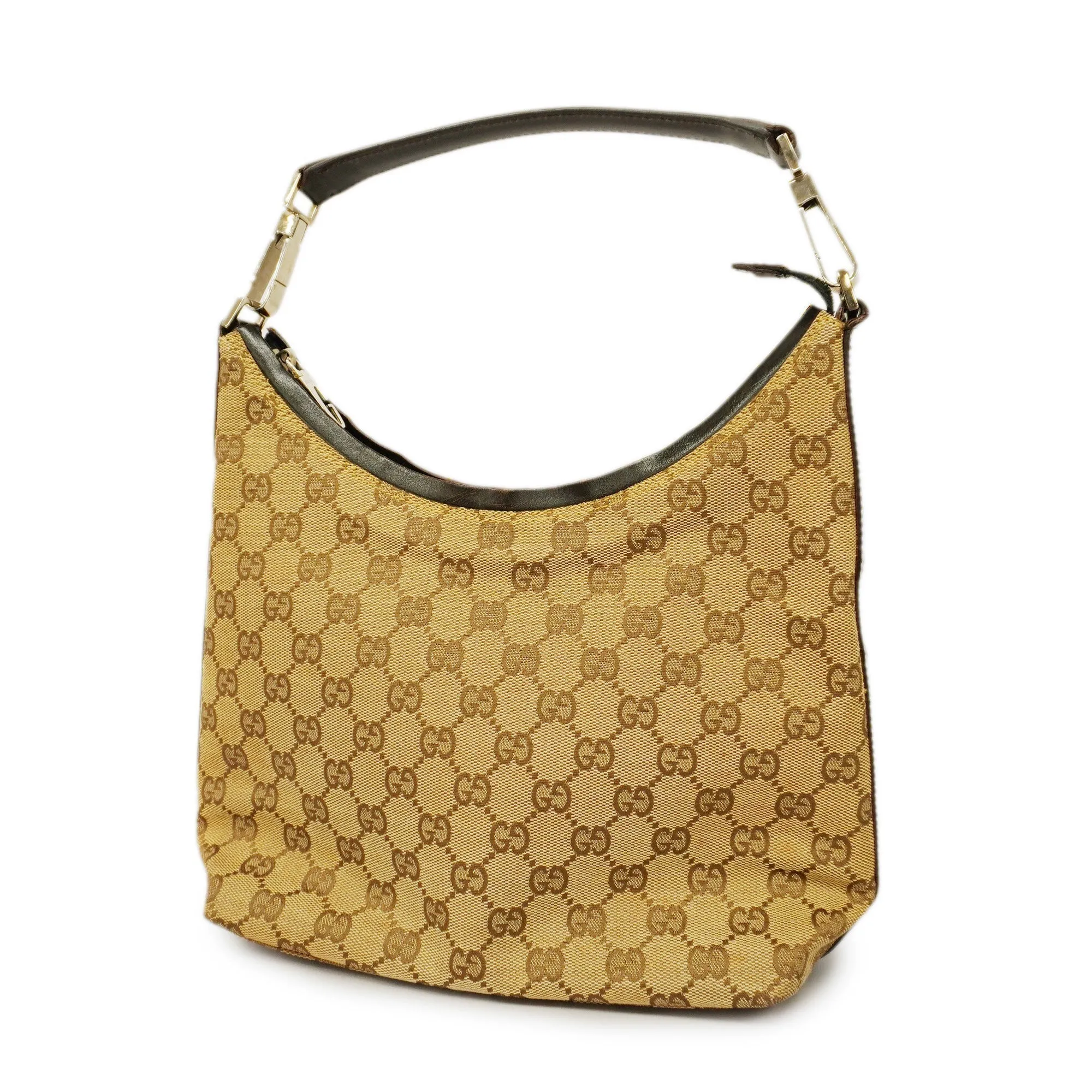 GUCCI  GG Canvas Handbag 000 0602 Women's Handbag Beige,Brown