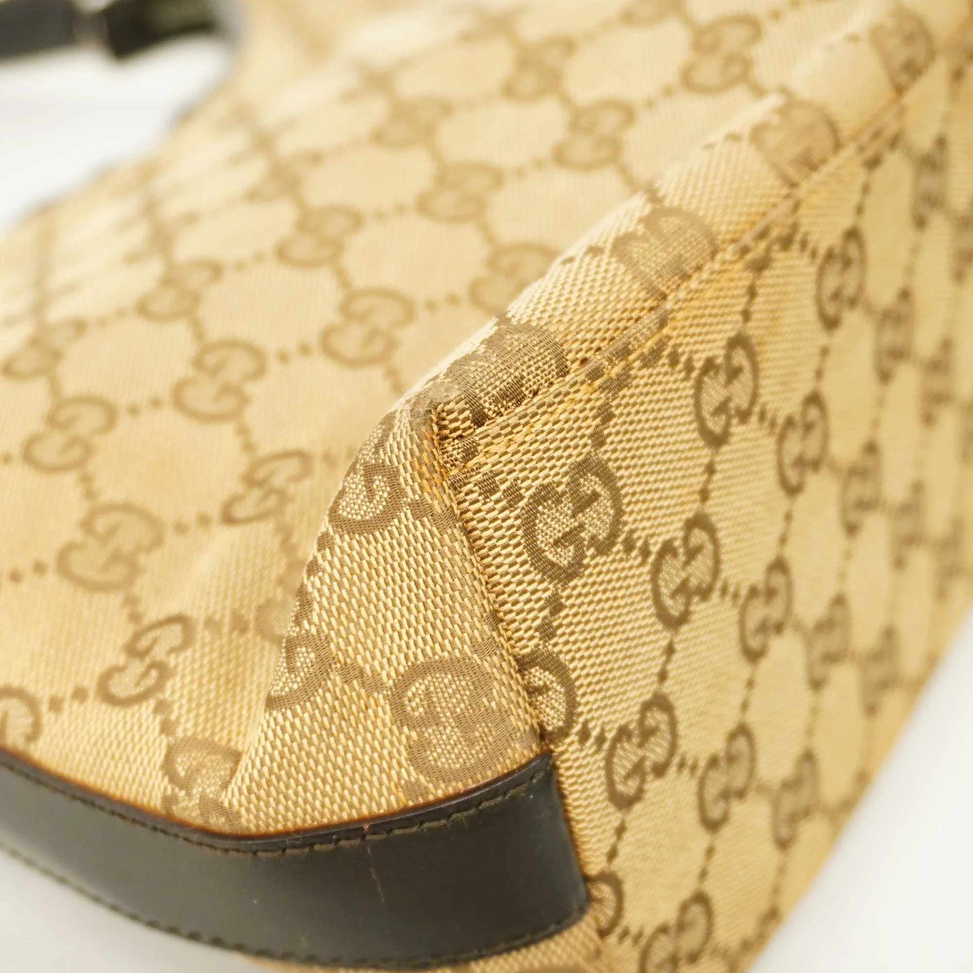 GUCCI  GG Canvas Handbag 000 0602 Women's Handbag Beige,Brown