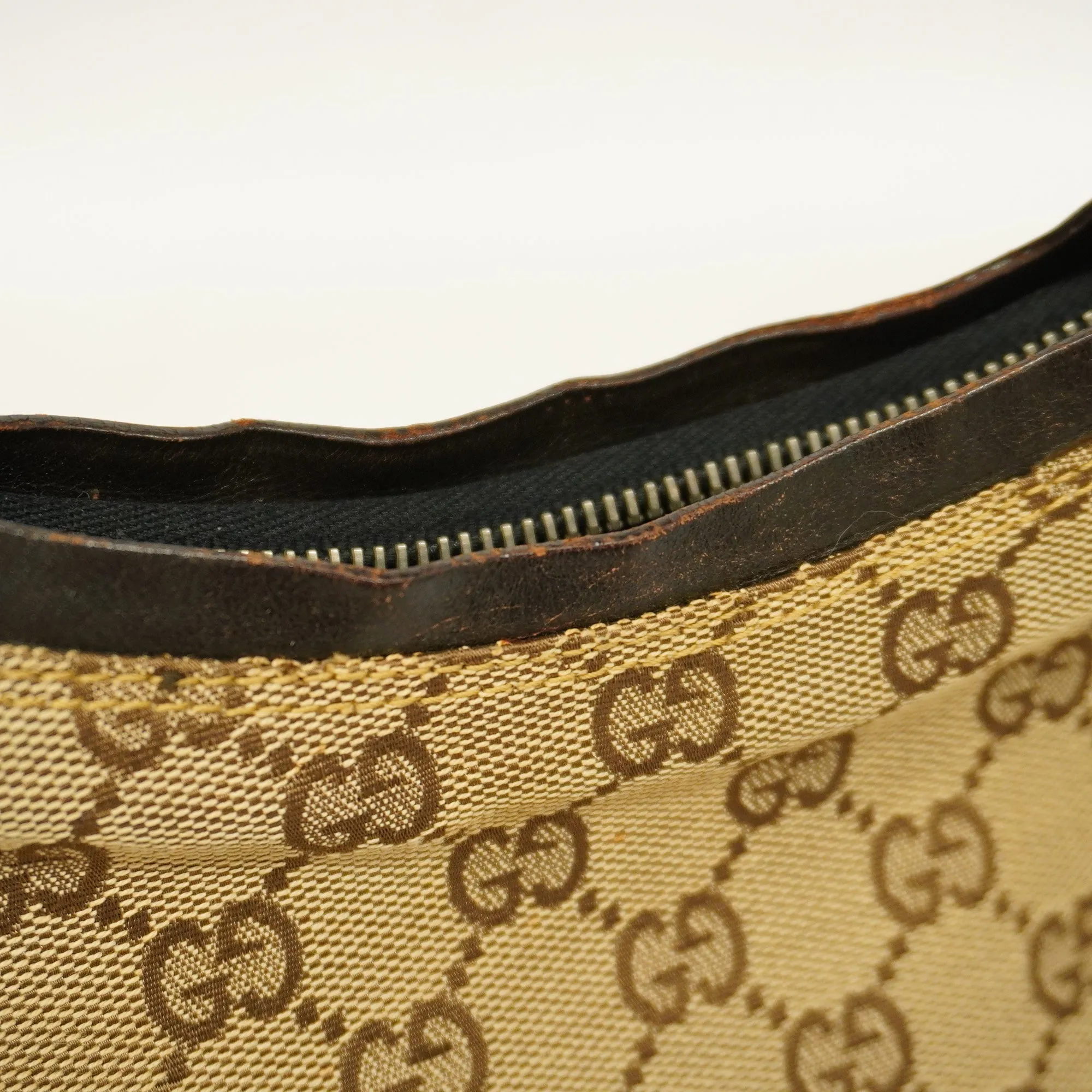 GUCCI  GG Canvas Handbag 000 0602 Women's Handbag Beige,Brown