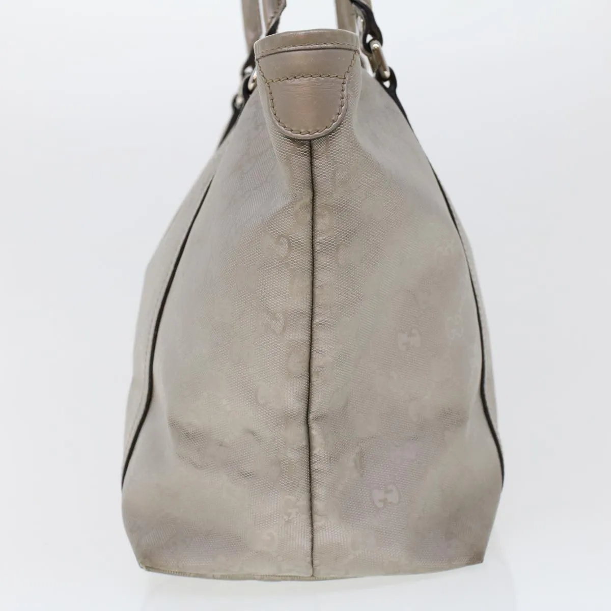 GUCCI GG Canvas Shoulder Bag Silver 197953  uy130