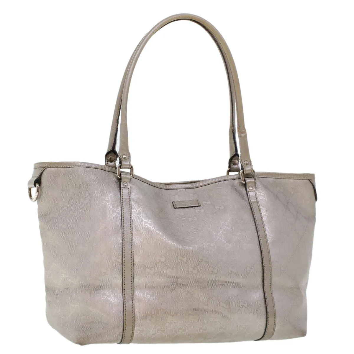 GUCCI GG Canvas Shoulder Bag Silver 197953  uy130