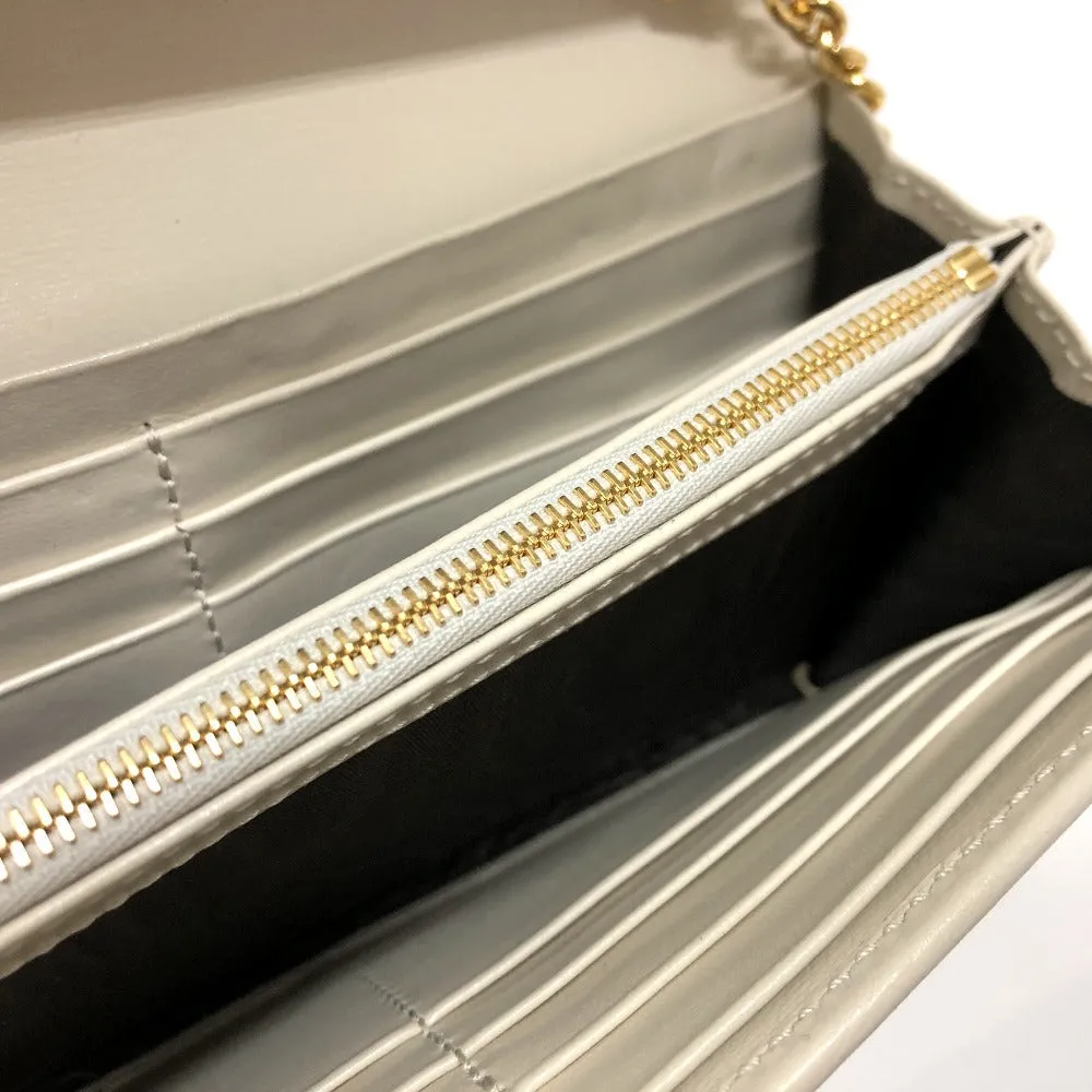 GUCCI Long Wallet Purse 652681 leather white Jackie 1961 Women Used