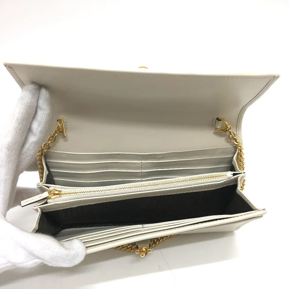 GUCCI Long Wallet Purse 652681 leather white Jackie 1961 Women Used