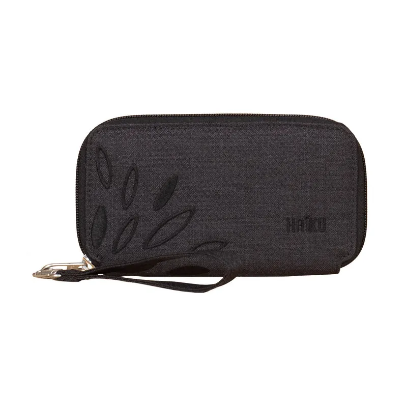 Haiku Intrepid RFID Wallet in Rosewood, Stone Gray, Cherry Blossom, River RockBlue, Gray Poplar & Black