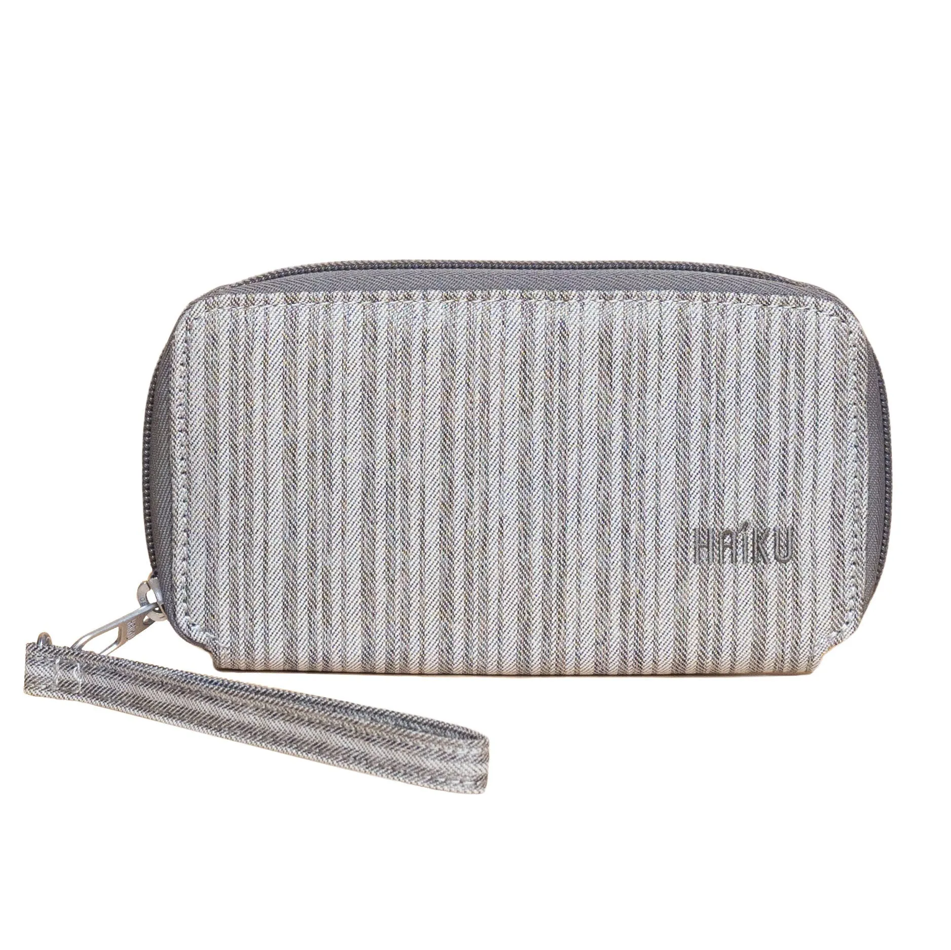 Haiku Intrepid RFID Wallet in Rosewood, Stone Gray, Cherry Blossom, River RockBlue, Gray Poplar & Black