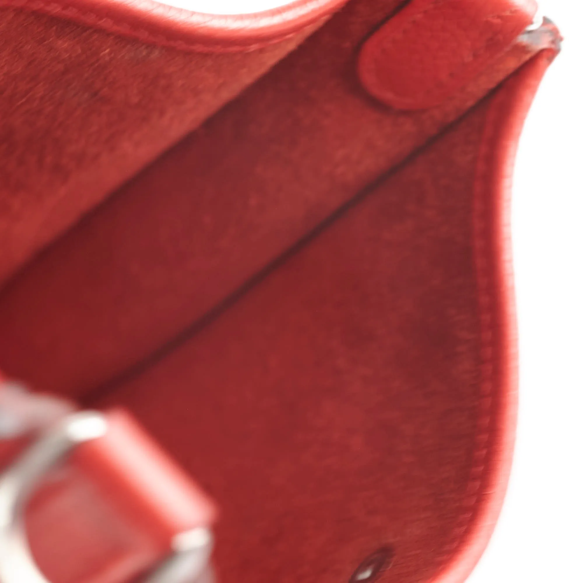 Hermes Mini Evelyn Rouge Coeur D Stamp