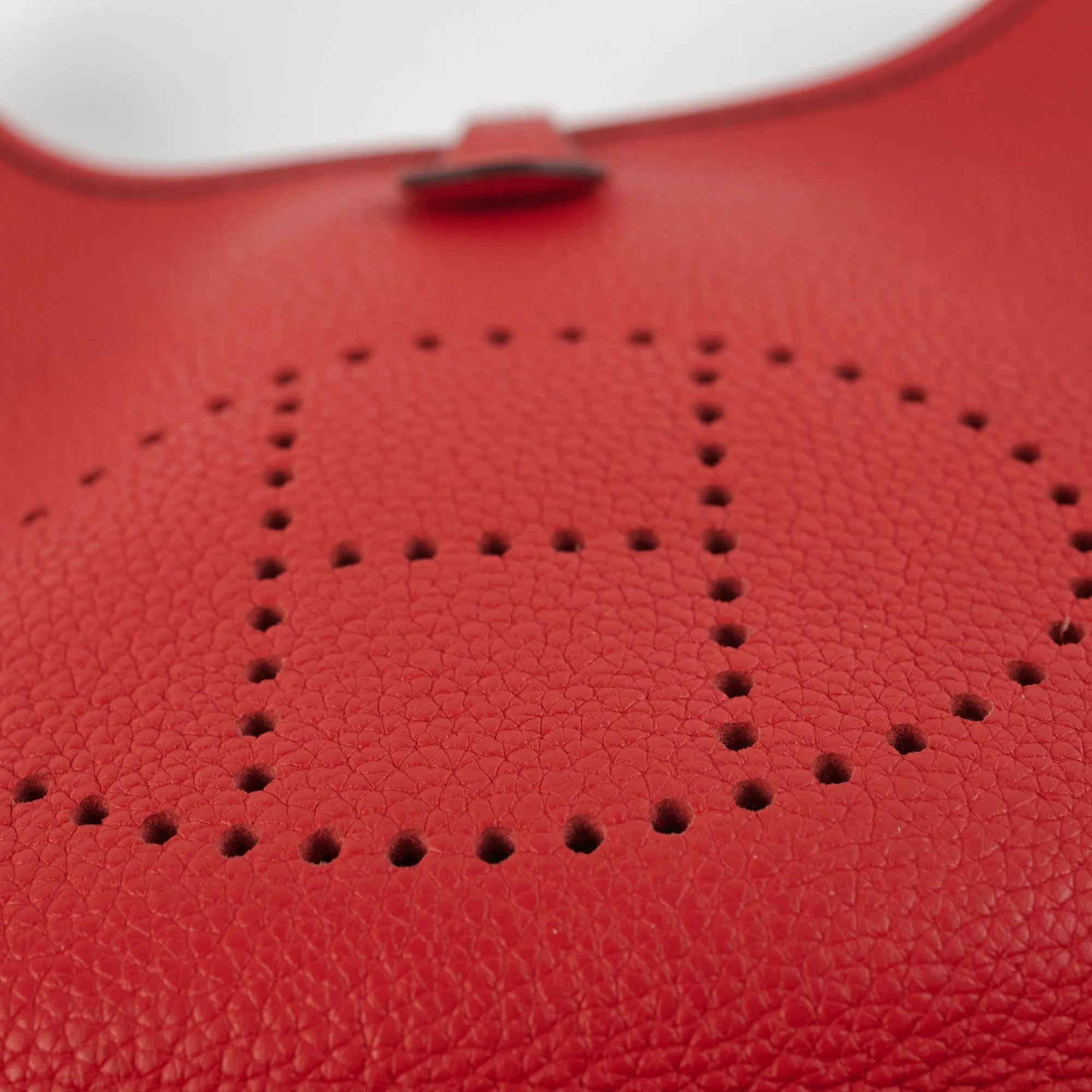 Hermes Mini Evelyn Rouge Coeur D Stamp