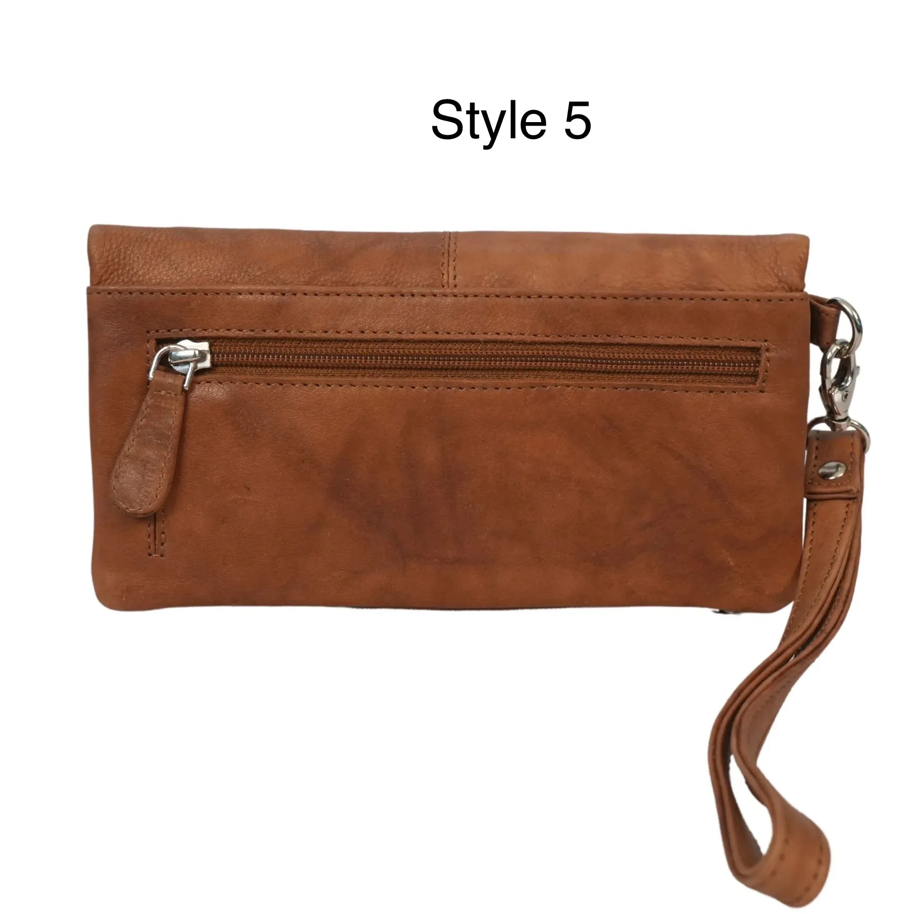 Ladies Leather Wallet _ Style 5 _ Tan