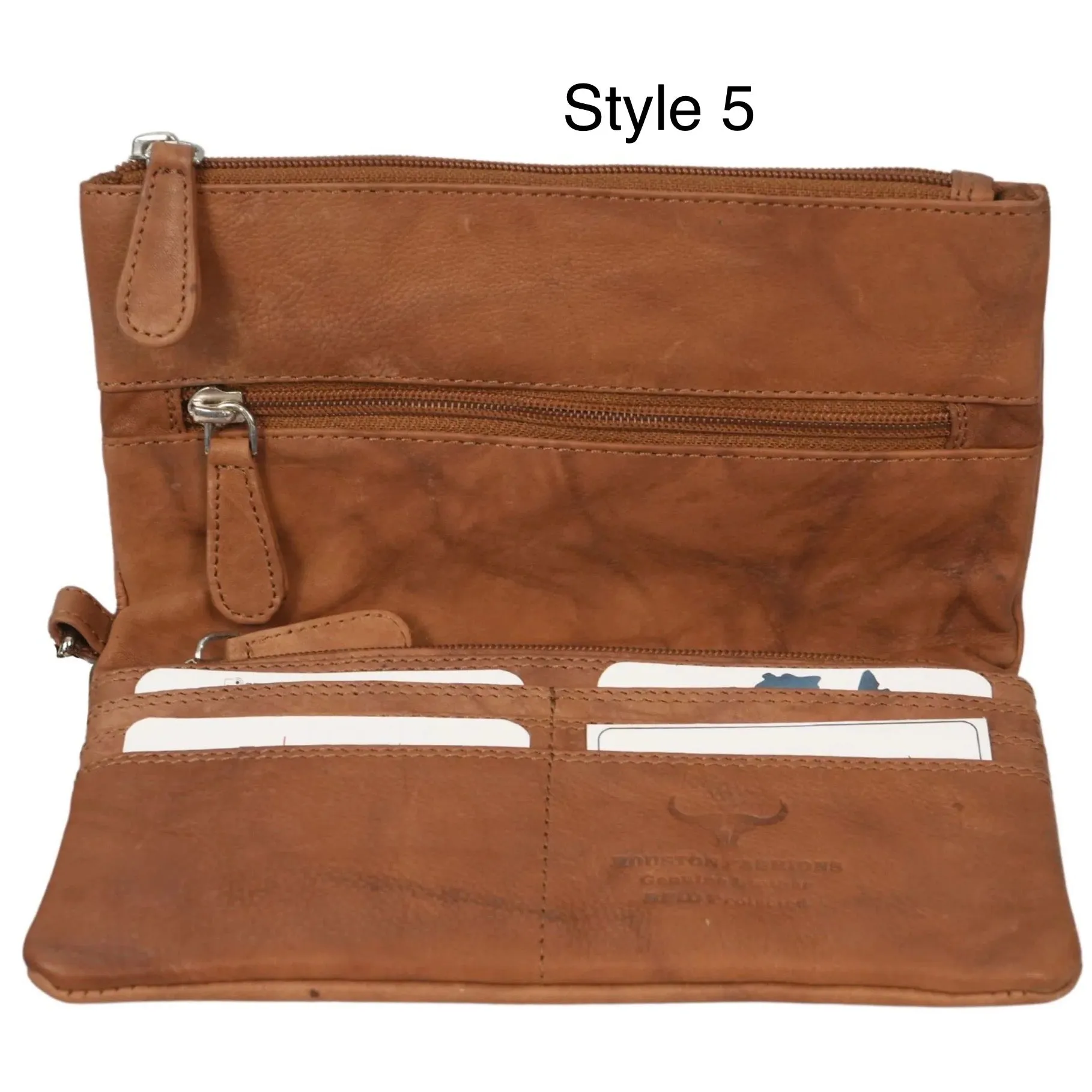 Ladies Leather Wallet _ Style 5 _ Tan