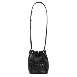 Le Seau Small black vienne bucket bag
