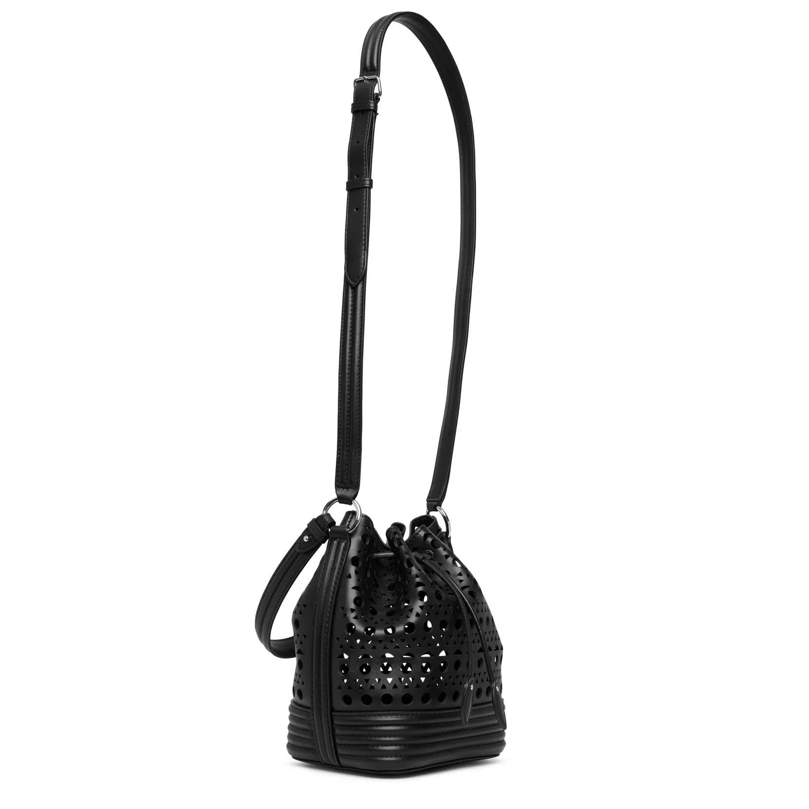 Le Seau Small black vienne bucket bag