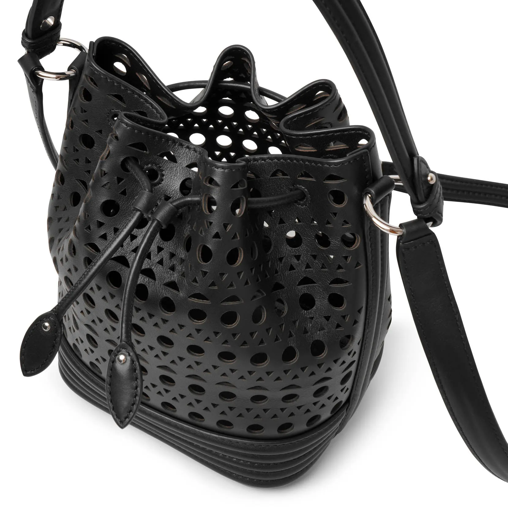 Le Seau Small black vienne bucket bag