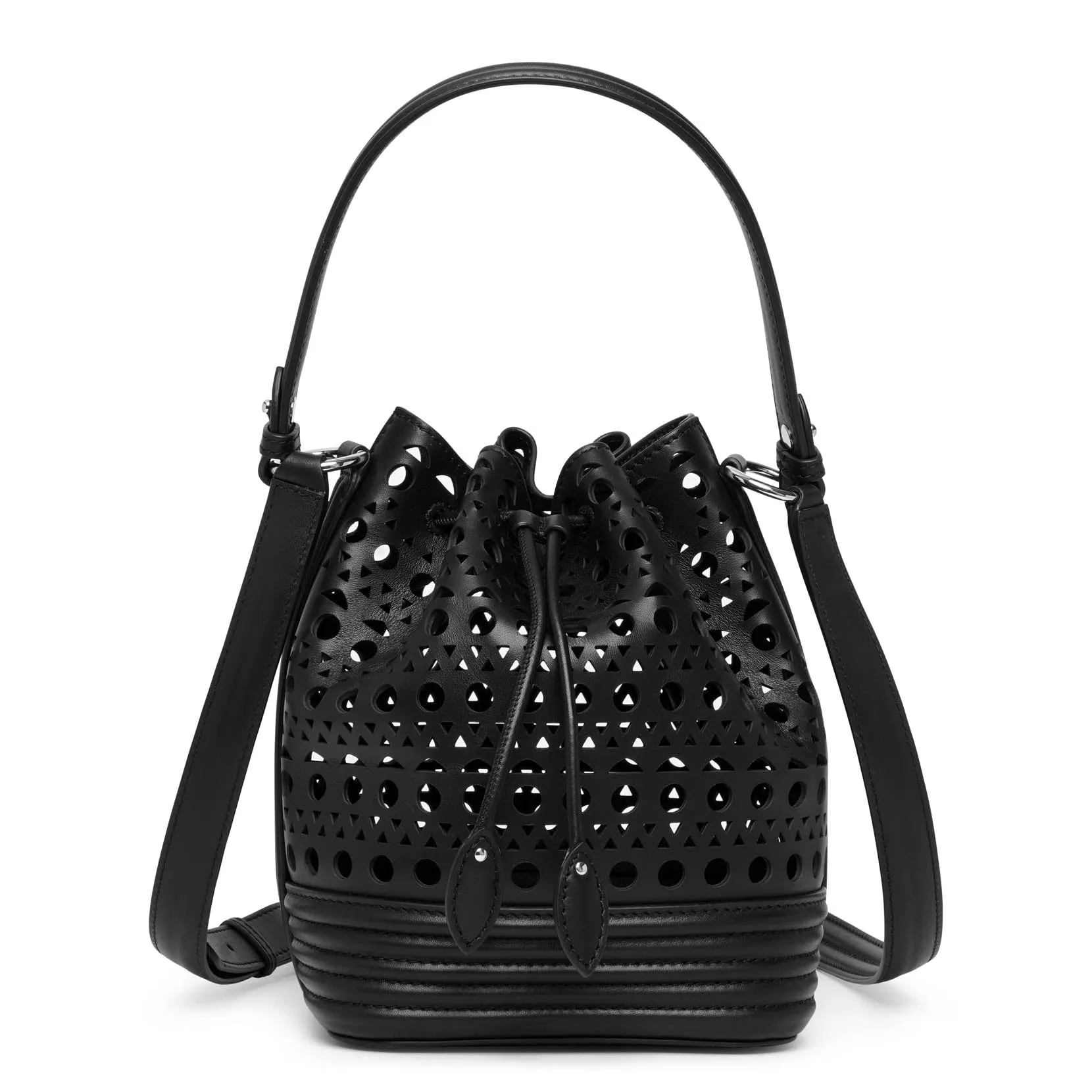 Le Seau Small black vienne bucket bag