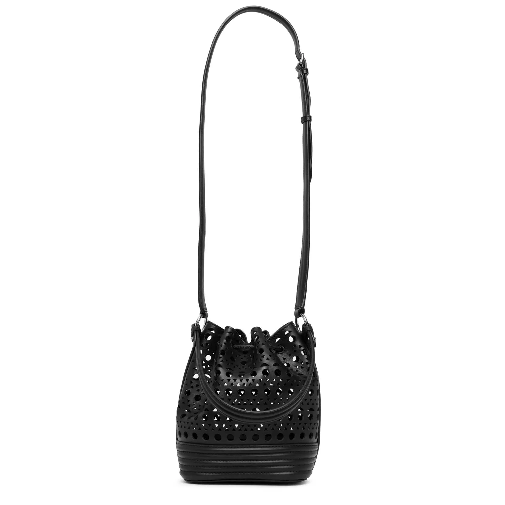 Le Seau Small black vienne bucket bag