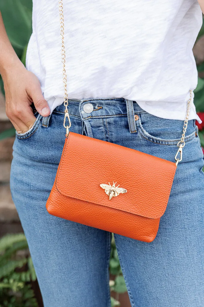 Liza Pebbled Leather Crossbody/Clutch