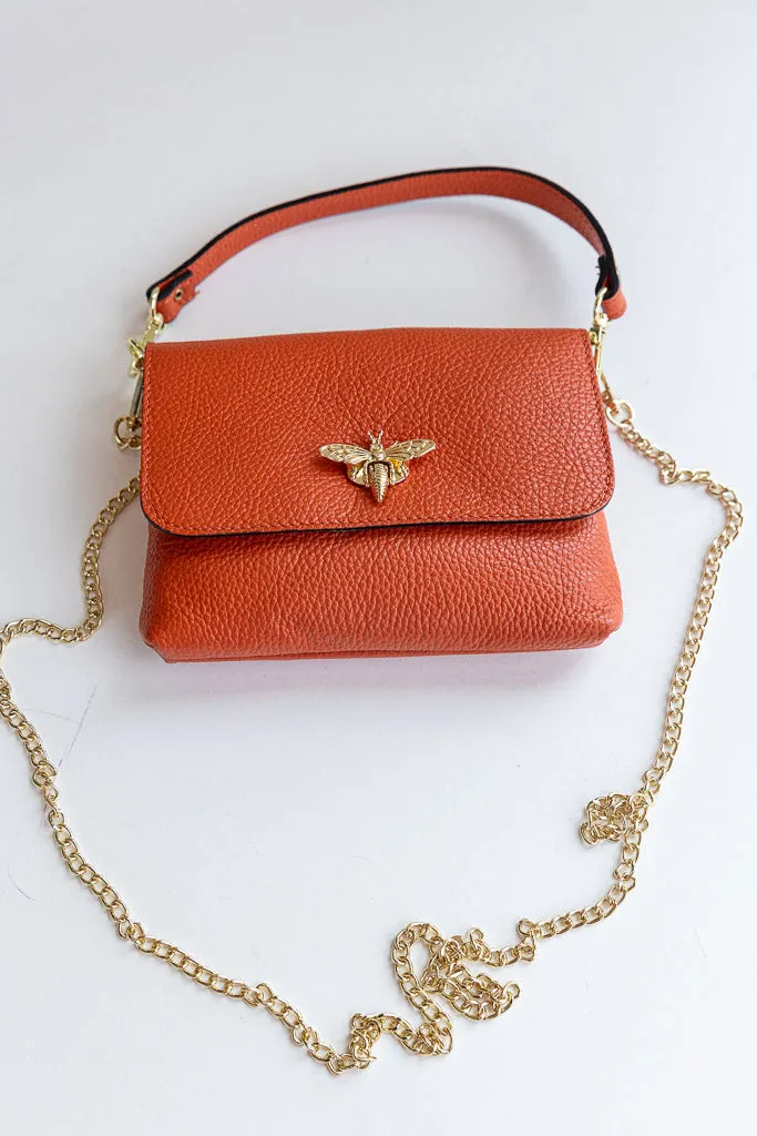 Liza Pebbled Leather Crossbody/Clutch