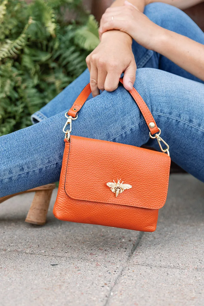 Liza Pebbled Leather Crossbody/Clutch