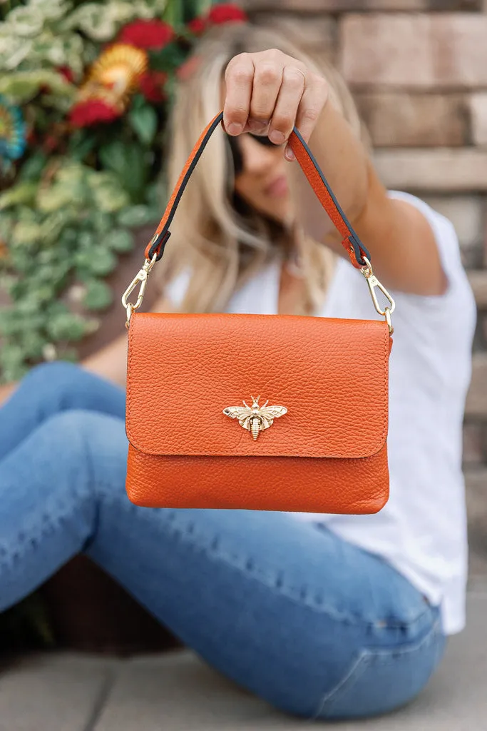 Liza Pebbled Leather Crossbody/Clutch