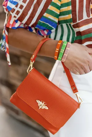 Liza Pebbled Leather Crossbody/Clutch