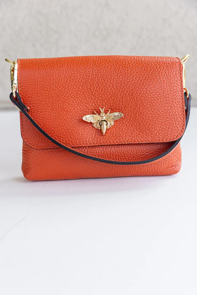 Liza Pebbled Leather Crossbody/Clutch