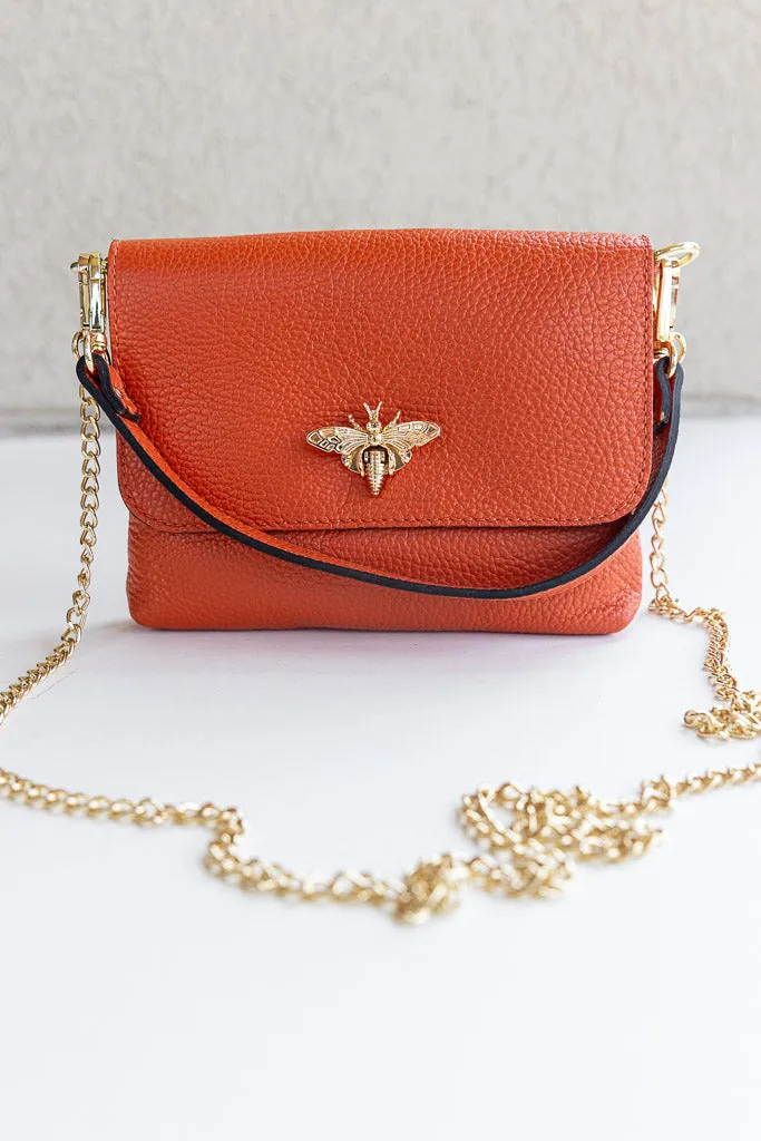 Liza Pebbled Leather Crossbody/Clutch