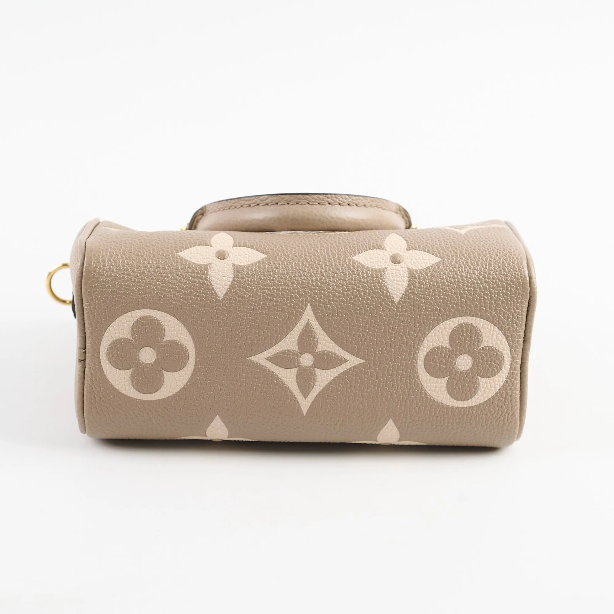 Louis Vuitton Nano Speedy Empreinte Grey/Cream