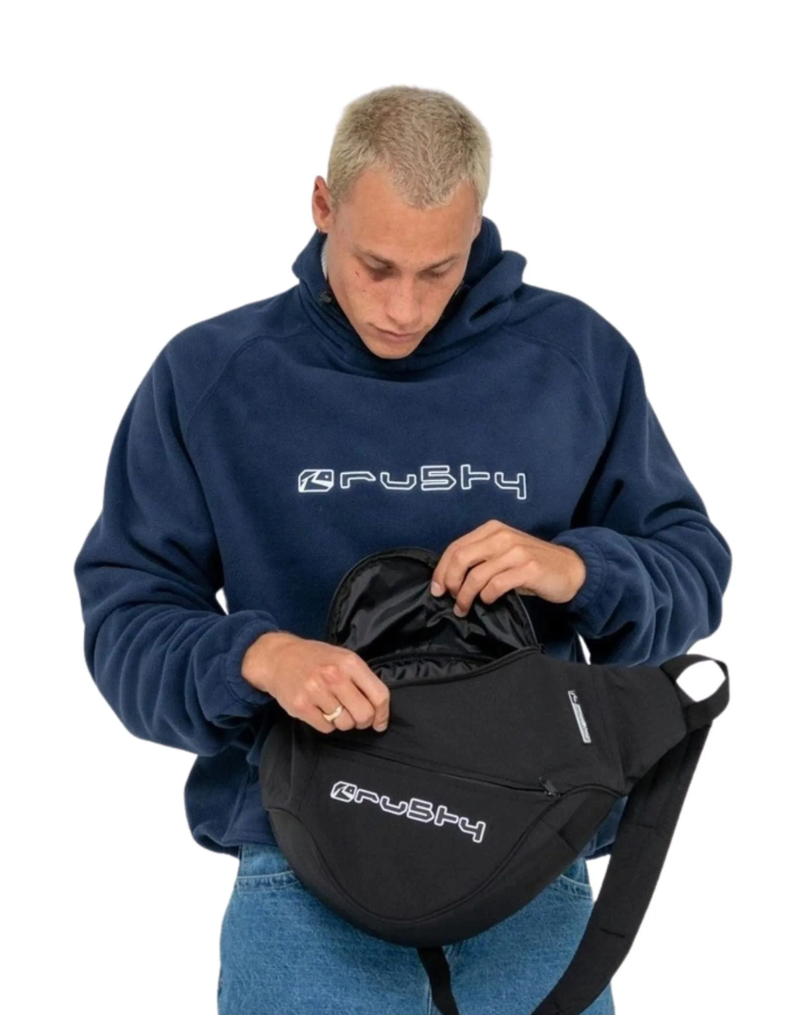 Mens Nanobot Sling Bag - Black