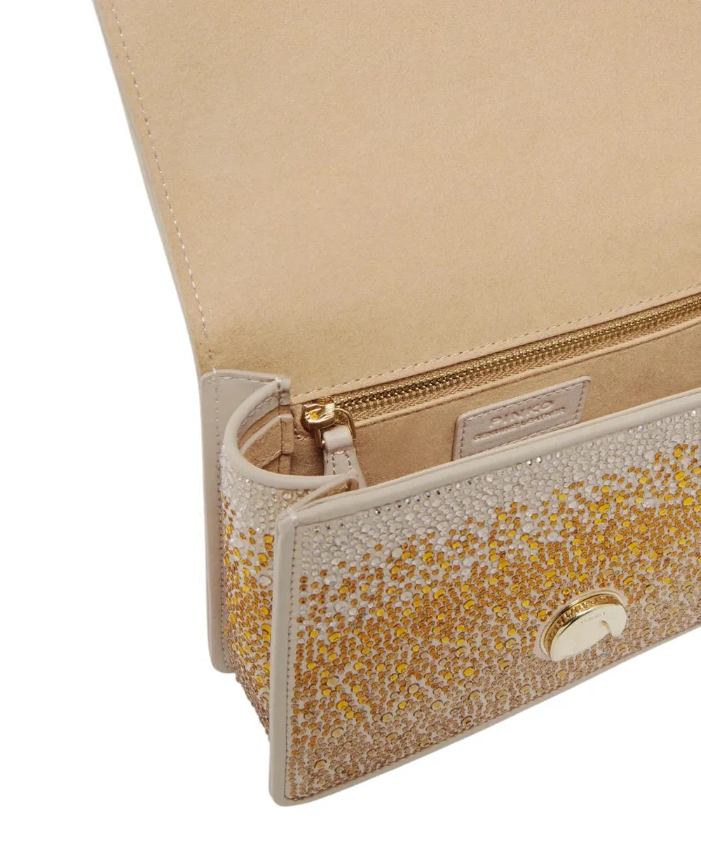 Mini Love Bag a Mano con Strass Sfumati