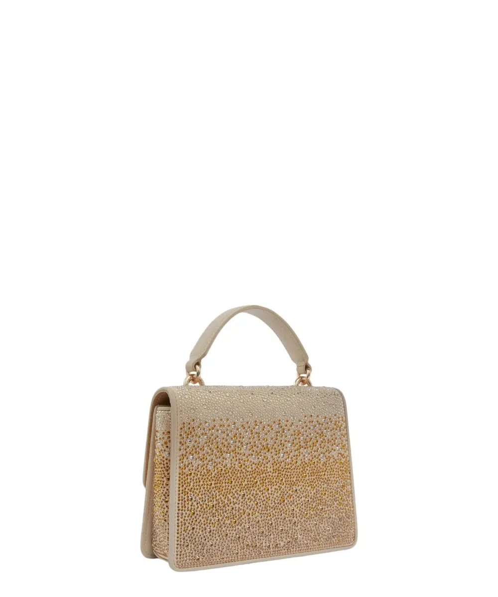 Mini Love Bag a Mano con Strass Sfumati