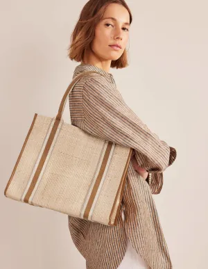 Raffia Tote Bag-Raffia